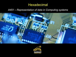 Hexadecimal A451 – Representation of data in Computing systems 