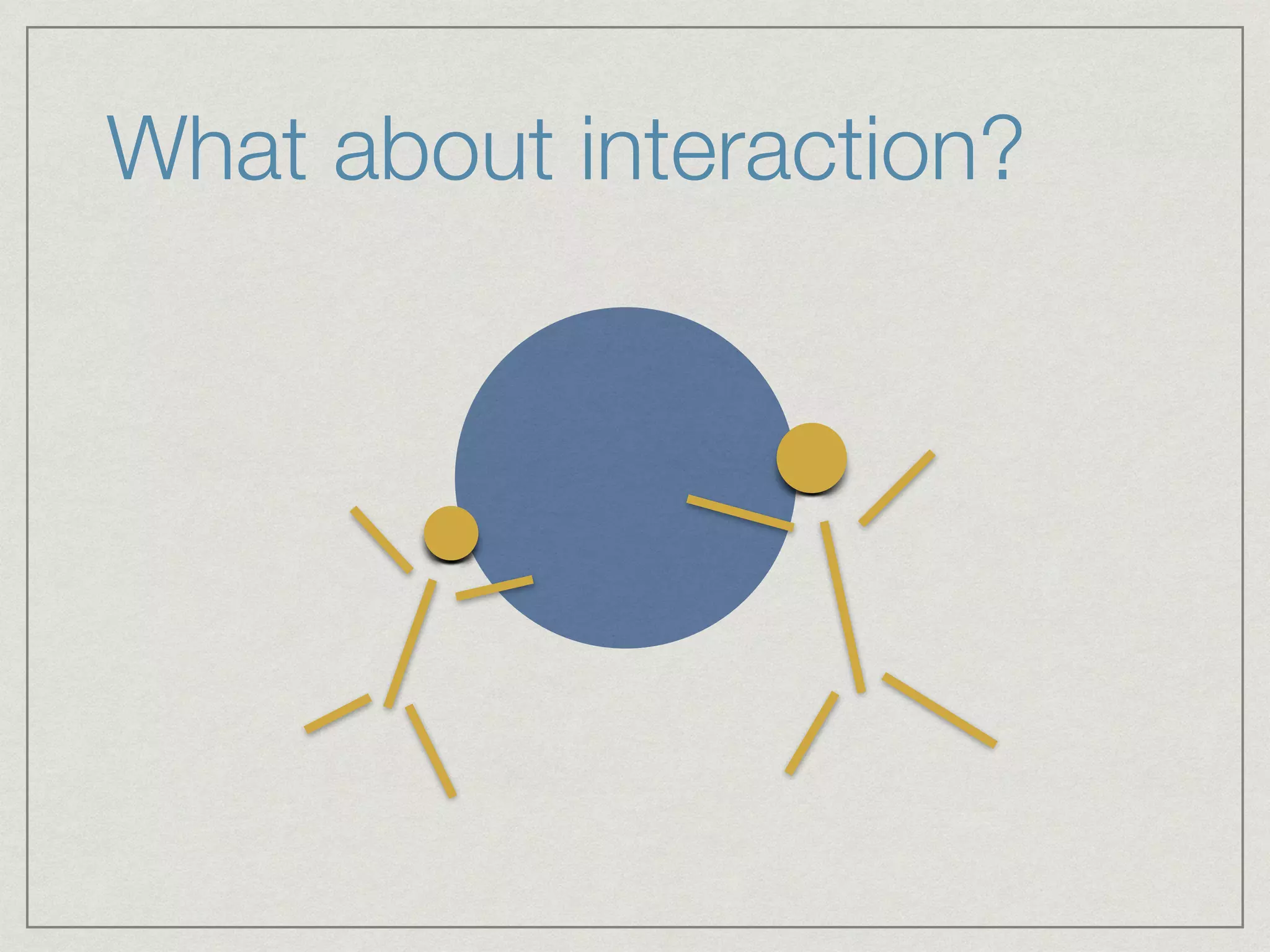 !
!
!
What about interaction?
!
 