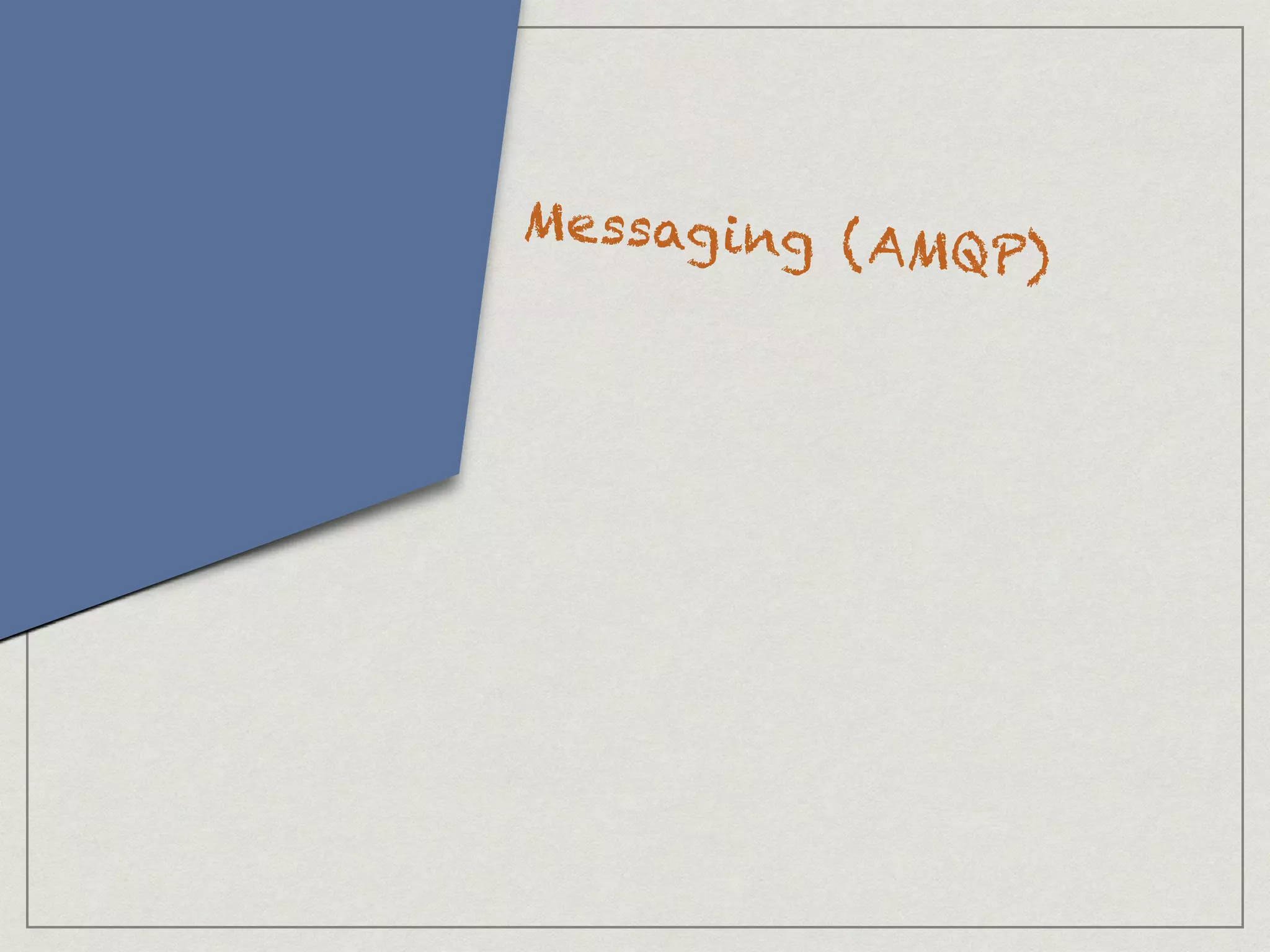 Messaging (AMQP)
 