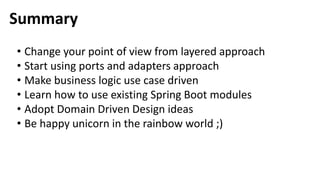 Hexagonal architecture with Spring Boot | PPT