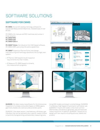 Hexagon Manufacturing Intelligence Canada - Solutions Brochure | PDF