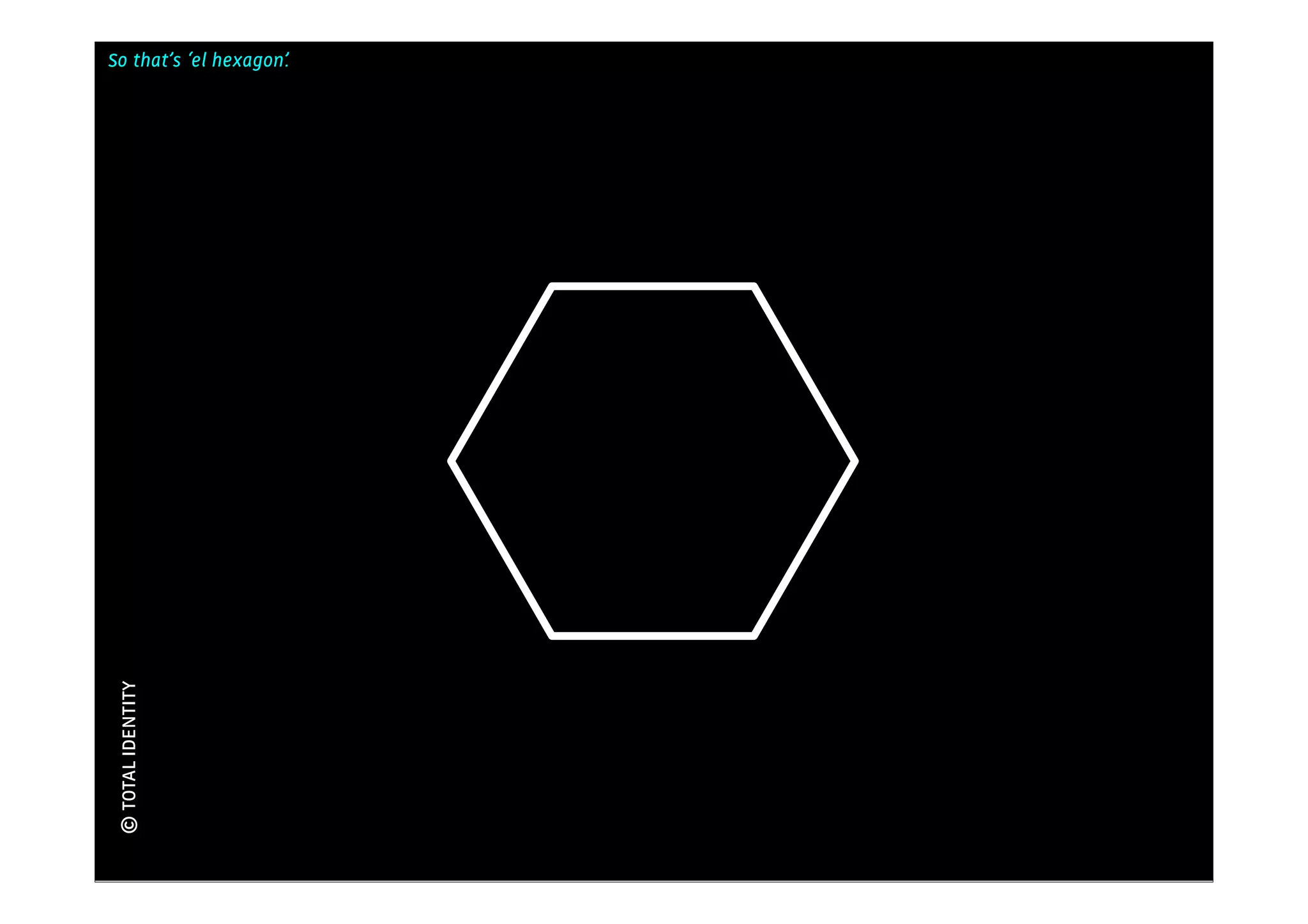 So that’s ‘el hexagon’.
                          Kennis
 © TOTAL IDENTITY
 