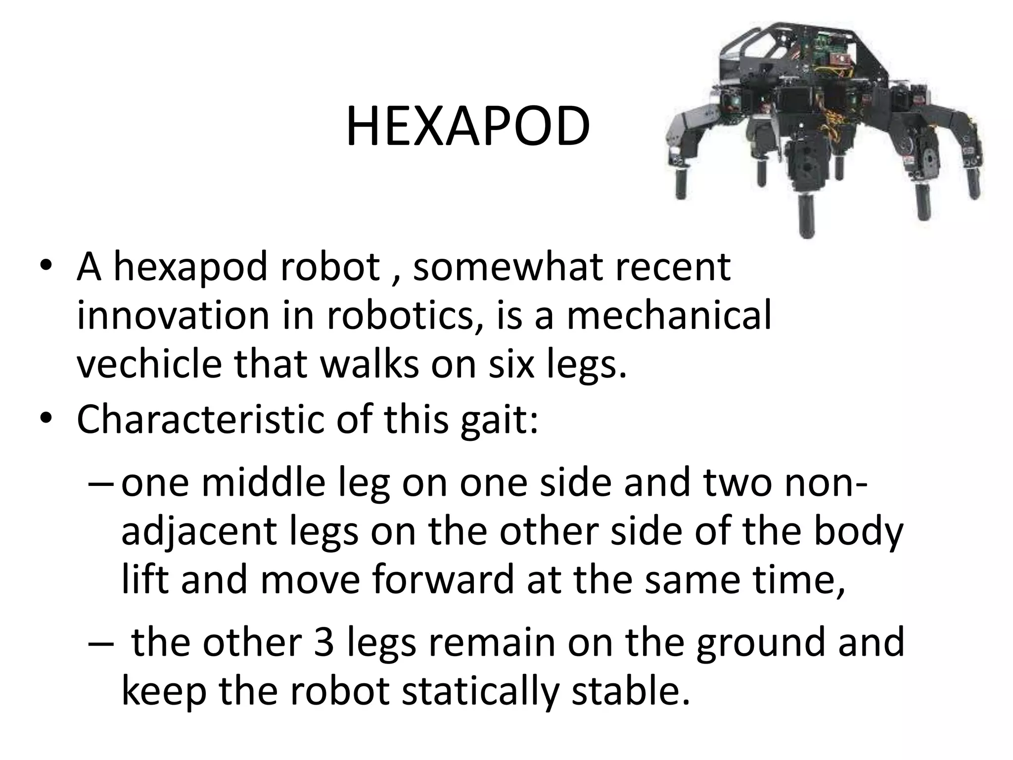 Hexapod robot control by raspberry pi | PPT