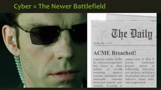 Cyber = The Newer Battlefield
 