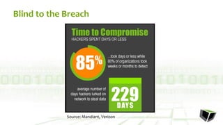 Blind to the Breach
Source: Mandiant, Verizon
 