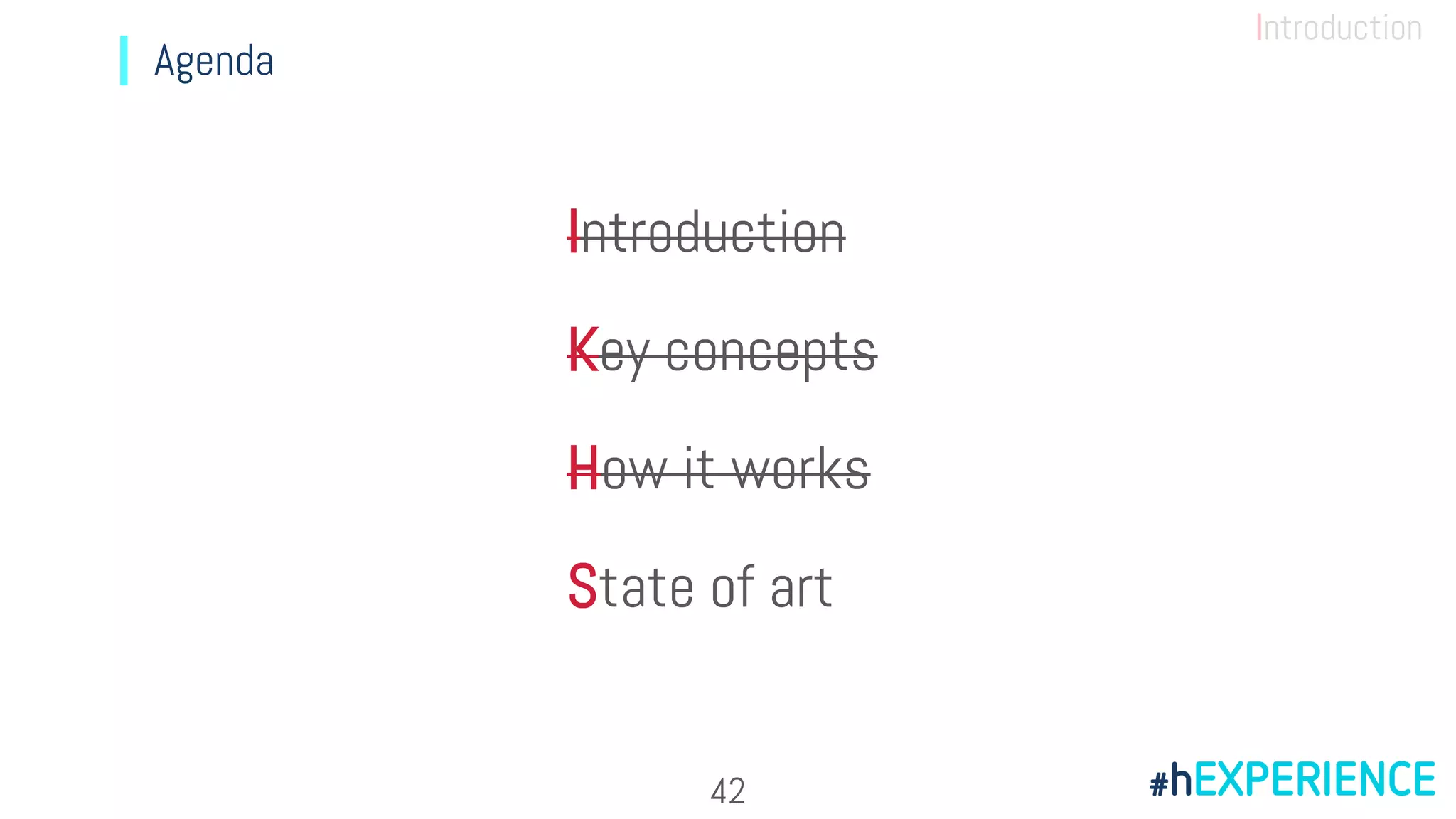 Agenda
Introduction
42
Introduction
Key concepts
How it works
State of art
 