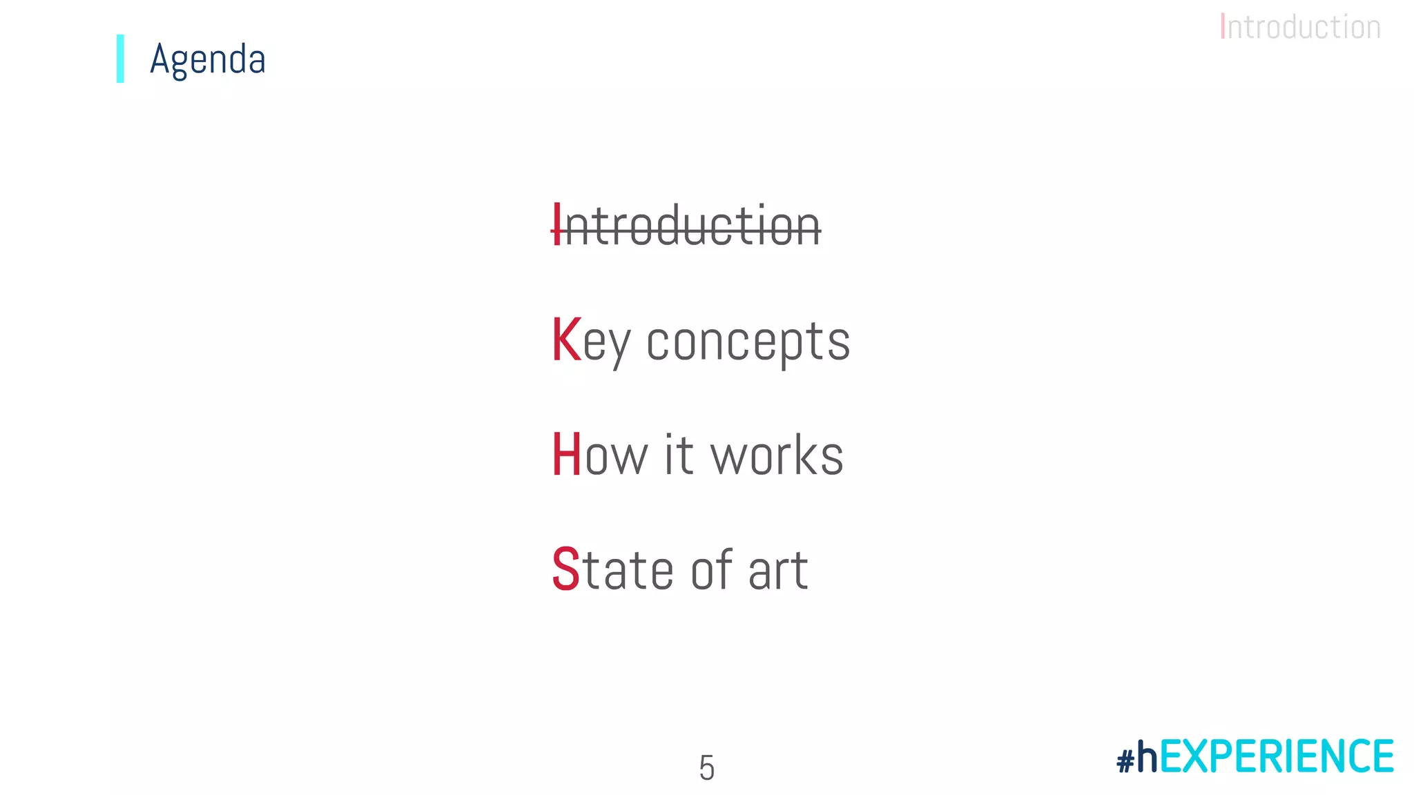 Agenda
Introduction
5
Introduction
Key concepts
How it works
State of art
 
