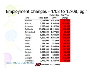 2009 Economic Forecast by Hexter Fair