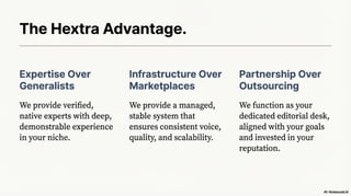 Hextra - Editorial Infrastructure for High-Stakes Content | PDF