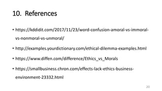 Moral Dilemma and Ethical Decision Making | PPTX