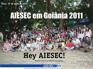Terça, 10 de maio de 2011




                    Hey AIESEC!
                            Boletim interno da AIESEC em Goiânia
 