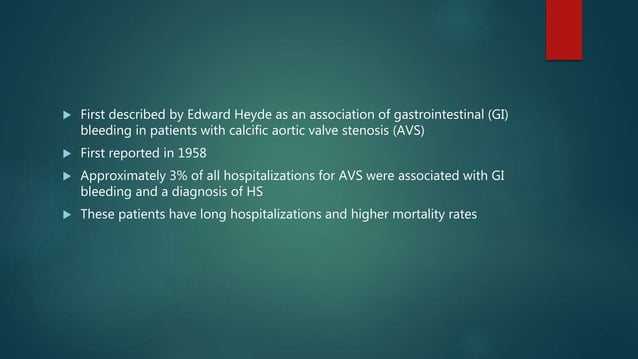 Heyde syndrome | PPTX