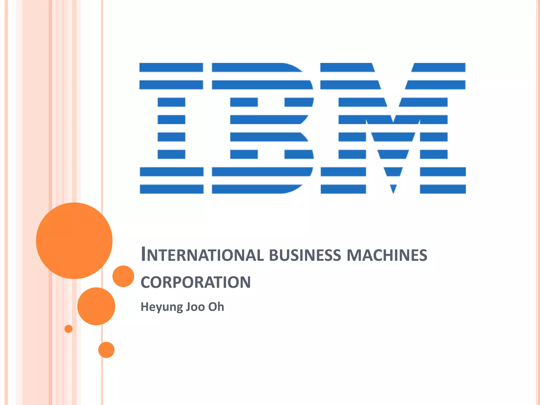 IBM company presentation | PPT