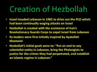 Hezbollah Terrorist Organization | PPTX