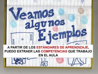 A PARTIR DE LOS ESTÁNDARES DE APRENDIZAJE,
PUEDO EXTRAER LAS COMPETENCIAS QUE TRABAJO
EN EL AULA
 