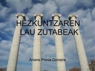 HEZKUNTZAREN 
LAU ZUTABEAK 
Ariane Presa Donaire 
 
