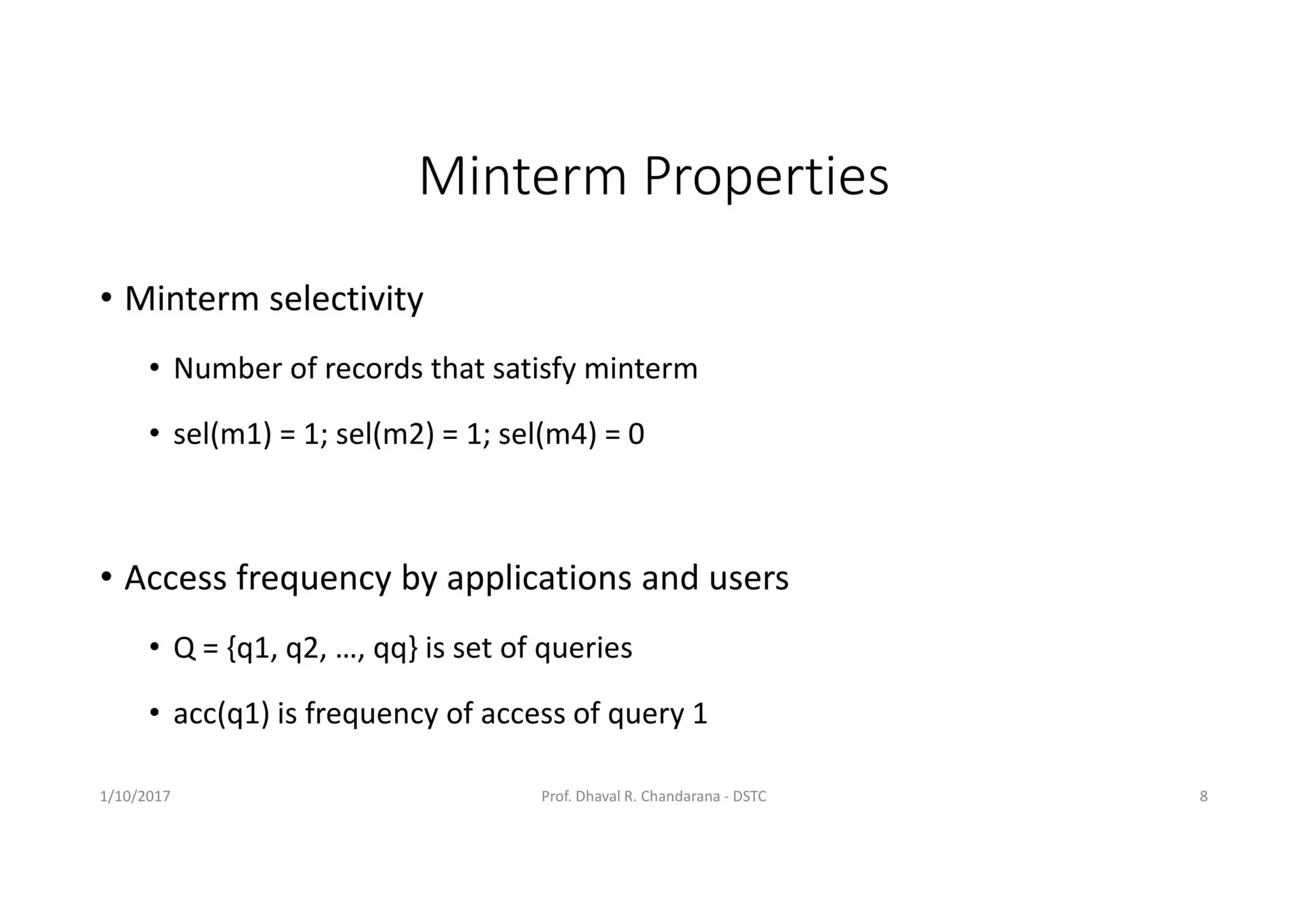 Distributed DBMS - Unit 4 - Data Distribution Alternatives:
