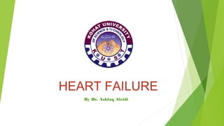 HEART FAILURE
By Dr. Ashfaq Afridi
 
