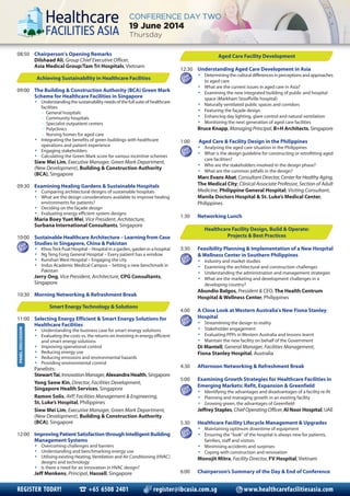 Pak Yuet Healthcare Facilities Asia Conference | PDF