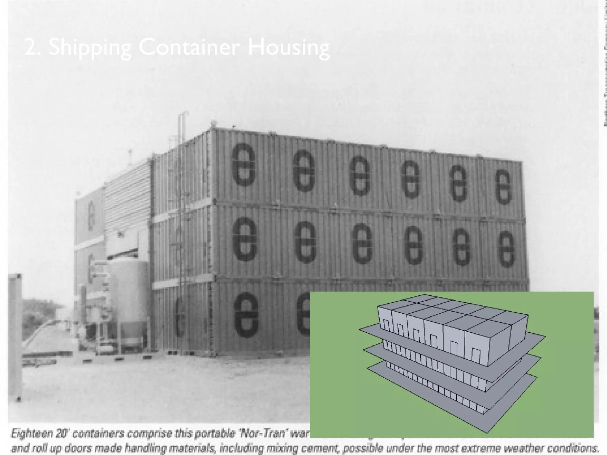 2. Shipping Container Housing