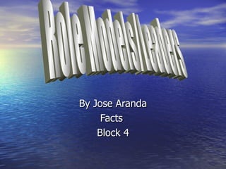 By Jose Aranda Facts  Block 4 Role Models/Leaders 
