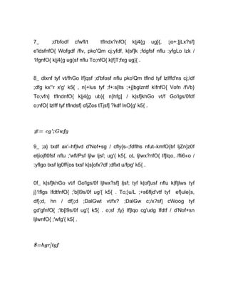 7_       ;d'bfodf   cfwfl/t      tflndx?nfO{     k|j4{g     ug]{,   :jo+;]jLx?sf]
e'ldsfnfO{ Wofgdf /flv, pko'Qm cj:yfdf, k|sf]k ;fdgfsf nflu :yfgLo lzk /
1fgnfO{ k|j4{g ug{sf nflu To;nfO{ k|f]T;fxg ug]{ .


8_ dlxnf tyf vt/fhGo If]qsf ;d'bfosf nflu pko'Qm tflnd tyf lzIffd'ns cj;/df
;dfg kx'“r x'g' k5{ , n}+lus tyf ;f+:s[lts ;+j]bglzntf kIfnfO{ Vofn /fVb}
To;vfn] tflndnfO{ k|j4{g ub}{ n}hfg] / k|sf]khGo vt/f Go'lgs/0fdf
o;nfO{ lzIff tyf tflndsf] cfjZos tTjsf] ?kdf lnO{g' k5{ .



#= cg';Gwfg

9_ ;a} txdf ax'–hf]lvd d'Nof+sg / cfly{s–;fdflhs nfut–kmfO{bf ljZn]z0f
eljiojfl0fsf nflu ;'wfl/Psf ljlw ljsf; ug'{ k5{, oL ljlwx?nfO{ If]lqo, /fli6«o /
:yflgo txsf lg0ff{os txsf k|s[ofx?df ;dflxt u/fpg' k5{ .


0f_ k|sf]khGo vt/f Go'lgs/0f ljlwx?sf] ljsf; tyf k|of]usf nflu k|fljlws tyf
j}1flgs IfdtfnfO{ ;'b[l9s/0f ug'{ k5{ . To;}u/L ;+s6fljd'vtf tyf       ef}ule{s,
df};d, hn / df};d ;DalGwt vt/fx? ;DalGw c;/x?sf] cWoog tyf
gd'gfnfO{ ;'lb[l9s/0f ug'{ k5{ . o;sf ;fy} If]lqo cg'udg Ifdtf / d'Nof+sn
ljlwnfO{ ;'wfg'{ k5{ .



$=hgr]tgf
 