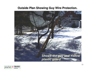 Outside Plan Showing Guy Wire Protection.




                                            11
 