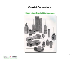 Coaxial Connectors.

Hard Line Coaxial Connectors




                               24
 