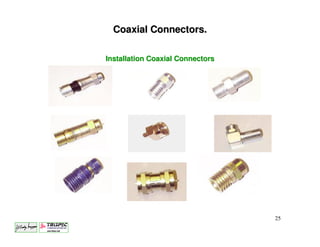 Coaxial Connectors.

Installation Coaxial Connectors




                                  25
 