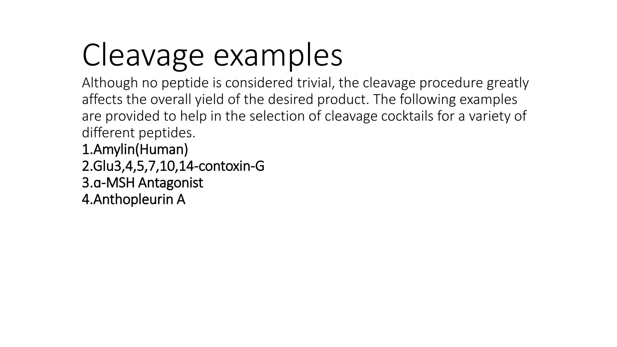 Hf cleavage and deprotection from resins | PPTX