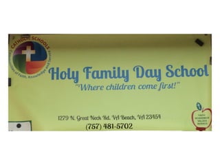 Welcome to Holy Family Day School! 