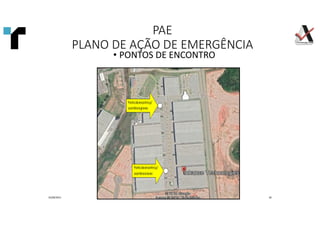 01/09/2021 30
• PONTOS DE ENCONTRO
PAE
PLANO DE AÇÃO DE EMERGÊNCIA
 