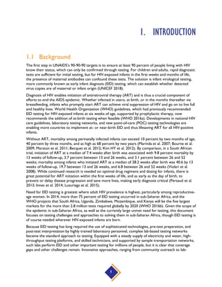 Lessons Learned for Strengthening Early Infant Diagnosis of HIV ...