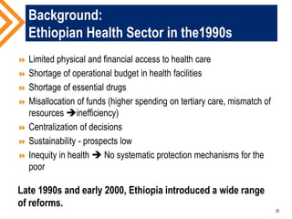 The Role of Health Insurance in UHC: Learning from Ghana and Ethiopia | PDF