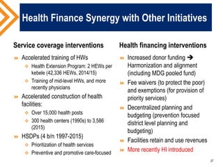 The Role of Health Insurance in UHC: Learning from Ghana and Ethiopia | PDF