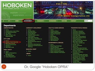 Or, Google “Hoboken OPRA”11
 