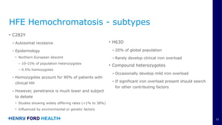 Comprehensive Overview of Iron Homeostasis Disorders and Management | PPTX