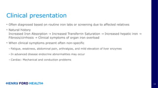 Comprehensive Overview of Iron Homeostasis Disorders and Management | PPTX