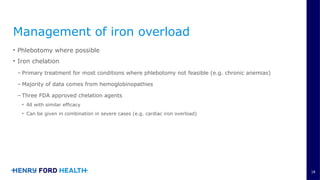 Comprehensive Overview of Iron Homeostasis Disorders and Management | PPTX
