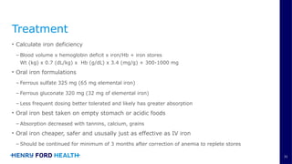 Comprehensive Overview of Iron Homeostasis Disorders and Management | PPTX