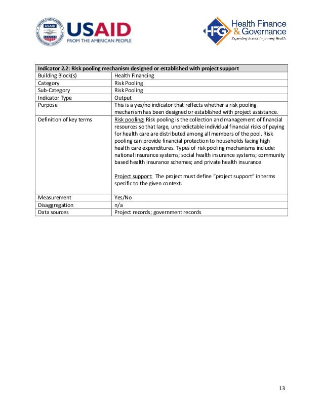 Risk financing