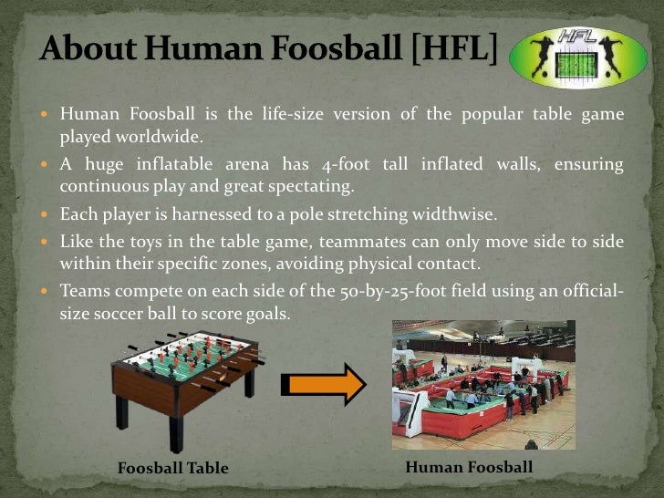 Human Foosball League
