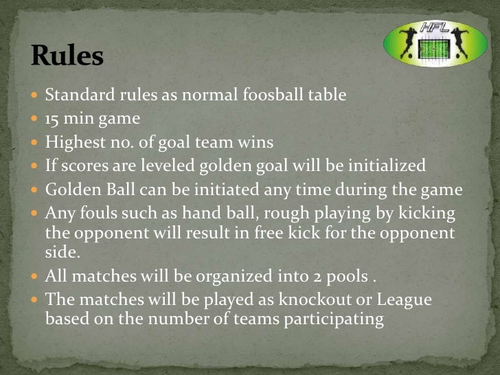 Human Foosball League