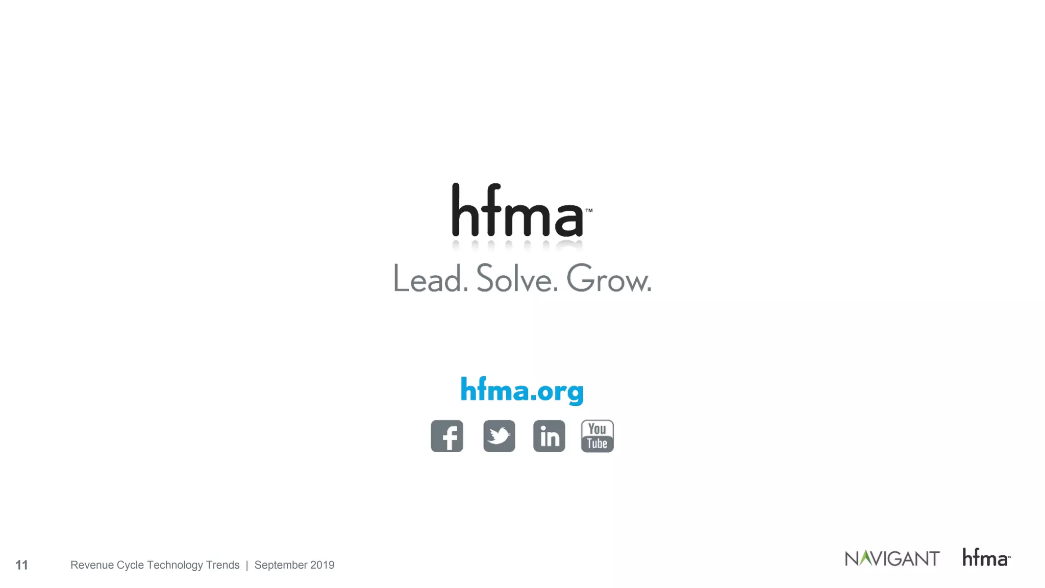 11 Revenue Cycle Technology Trends | September 2019
 