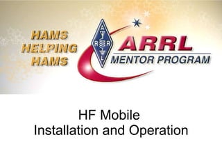 HF Mobile  Installation and Operation 