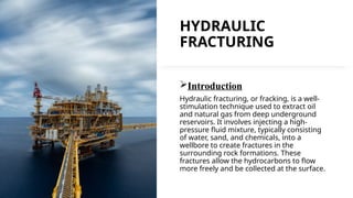 Hydraulic Fracturing- A method to enhance the permeabilty of the ...
