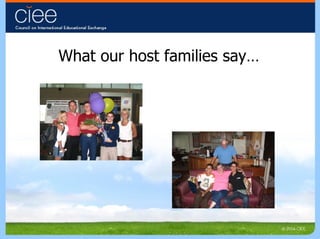 What our host families say… 