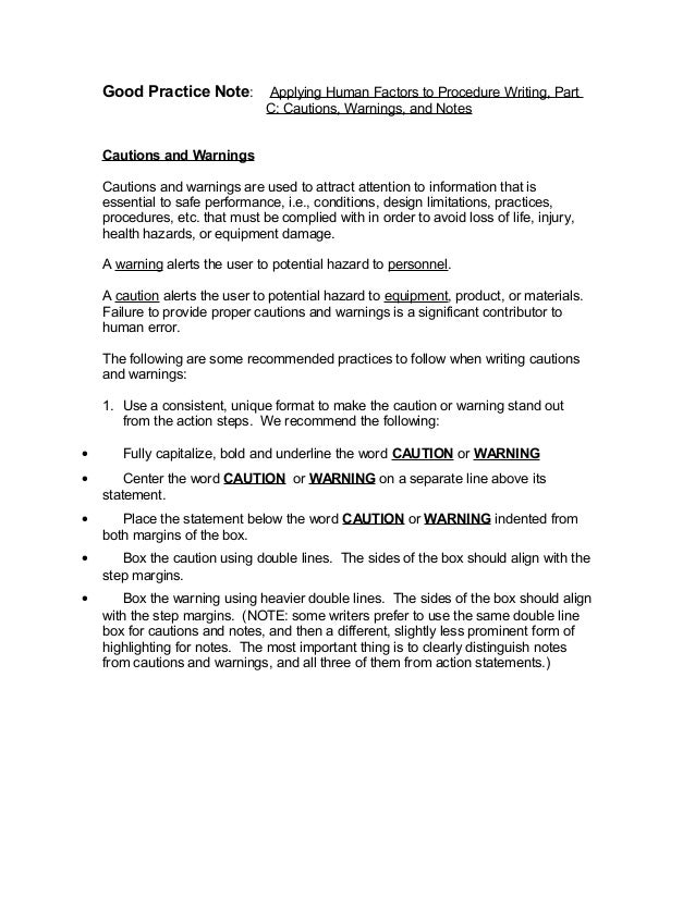 How to write a procedure note image