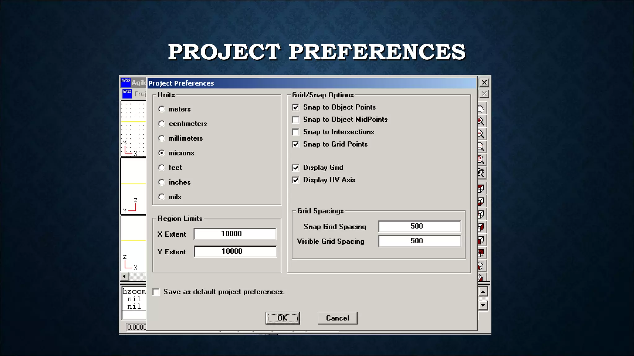 PROJECT PREFERENCESPROJECT PREFERENCES
 