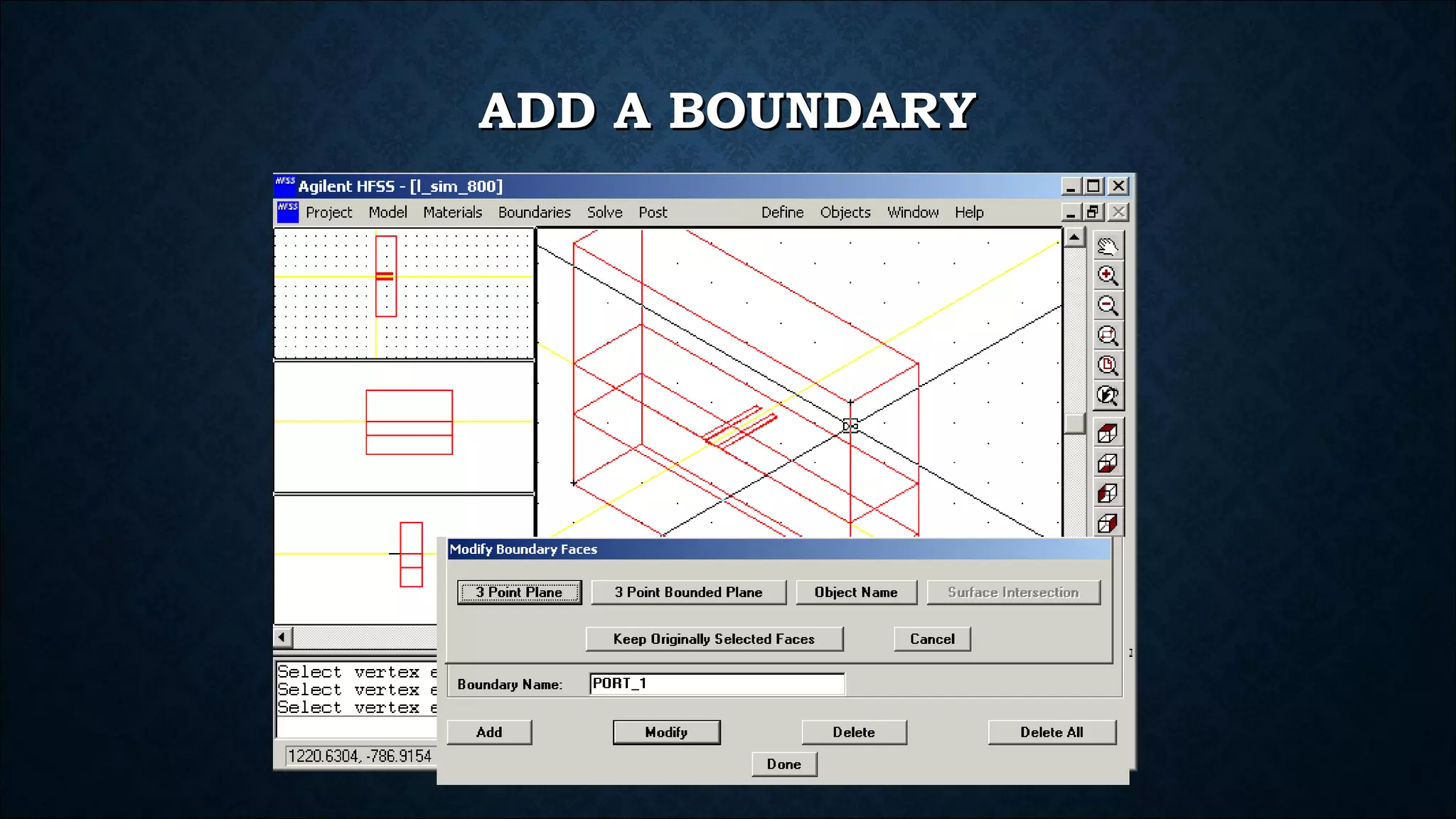 ADD A BOUNDARYADD A BOUNDARY
 